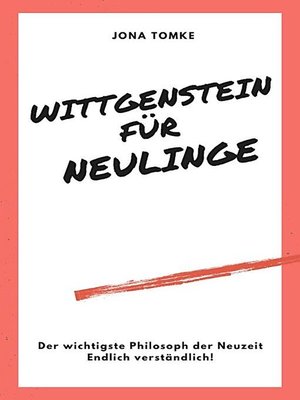 cover image of Wittgenstein für Neulinge